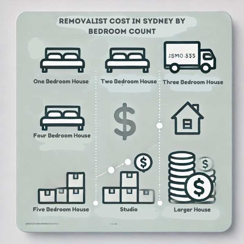 removalist cost sydney by bedroom